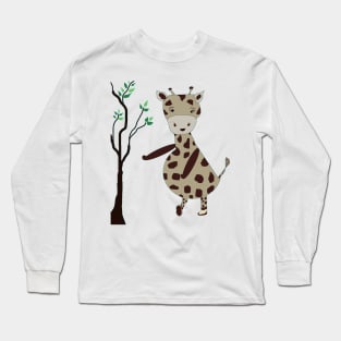 My giraffe, the giraffe girl, Long Sleeve T-Shirt